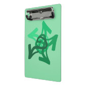 緑の矢印ミニクリップボード ミニクリップボード (アングル2)