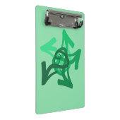 緑の矢印ミニクリップボード ミニクリップボード (アングル)