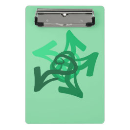 緑の矢印ミニクリップボード ミニクリップボード