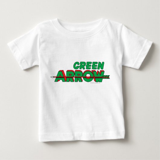 緑の矢印ロゴ2 ベビーTシャツ (正面)