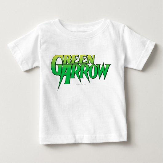 緑の矢印ロゴ3 ベビーTシャツ (正面)