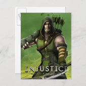 緑の矢印 ポストカード (正面/裏面)