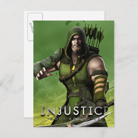 緑の矢印 ポストカード (正面/裏面)