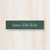 緑の石板色名プレートとデスクシンボルや象徴 サインプレート (正面)