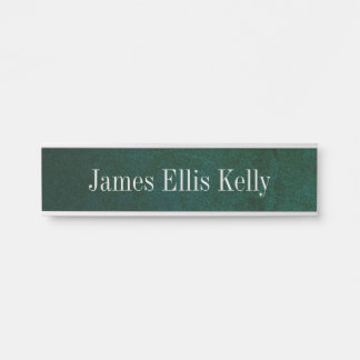 緑の石板色名プレートとデスクシンボルや象徴 サインプレート