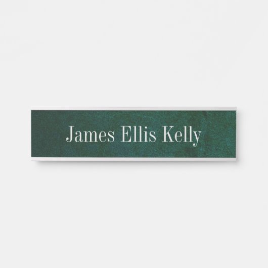 緑の石板色名プレートとデスクシンボルや象徴 サインプレート (正面)