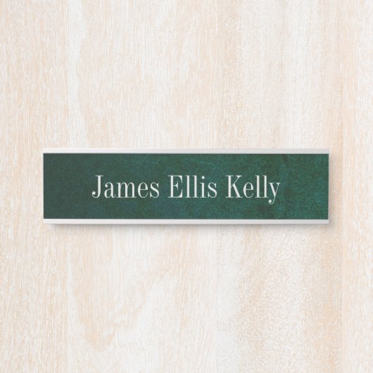 緑の石板色名プレートとデスクシンボルや象徴 サインプレート (正面)