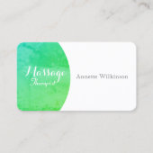 緑の石造りの自然な優雅 名刺 (正面)