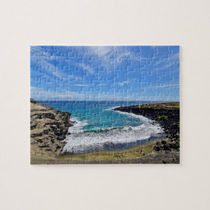 緑の砂のビーチ-大きい島、ハワイ- 8x10-110 PC ジグソーパズル