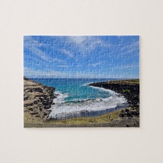 緑の砂のビーチ-大きい島、ハワイ- 8x10-110 PC ジグソーパズル (横)