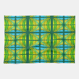 緑の砂漠のインスピレーション キッチンタオル