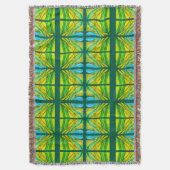 緑の砂漠のインスピレーション スローブランケット (正面縦)