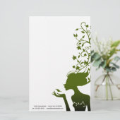 緑の砂糖 便箋 (スタンド正面)