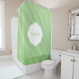 緑の砂紋シャワパーソナライズされたーカーテン シャワーカーテン