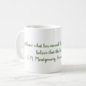 緑の破シンプル風のアンヌ コーヒーマグカップ (正面左)