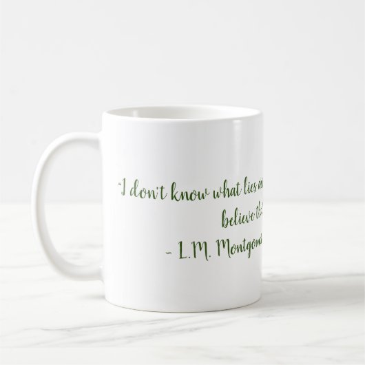 緑の破シンプル風のアンヌ コーヒーマグカップ (左)