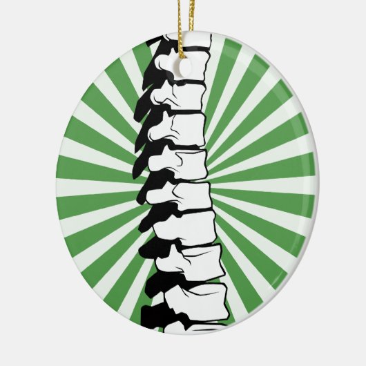 緑の破烈の脊柱のオーナメント セラミックオーナメント (左)