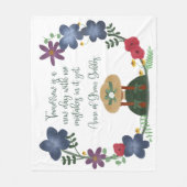 緑の破風のアン フリースブランケット (正面)