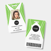 緑の社カスタム員の写真、ロゴ、コード バッジ (正面&裏面)