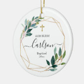 緑の神がバプテスマを受けた セラミックオーナメント (左)