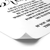 緑の私の水は赤ちゃんのシャワーのサインを壊した ポスター (角)