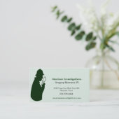 緑の私用調査の名刺 名刺 (スタンド正面)