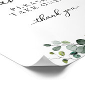 緑の秋カボチャ赤ちゃんシャワー好意サイン ポスター (角)