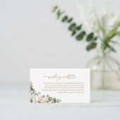 緑の秋ブライダルシャワーウィッシングウェル エンクロージャーカード (スタンド正面)