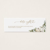 緑の秋ブライダルシャワーデイトナイトカード (正面)