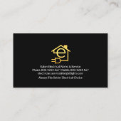 緑の稲妻パワー電球 名刺 (裏面)