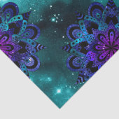 緑の空のデカップブルーとパープルマンダラ 薄葉紙 (詳細)