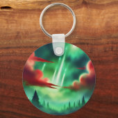 緑の空 キーホルダー (正面)