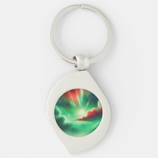 緑の空 キーホルダー (正面)