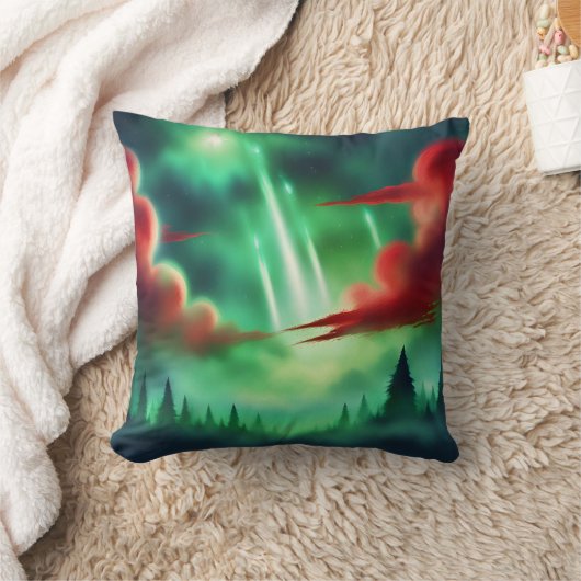 緑の空 クッション (ブランケット)