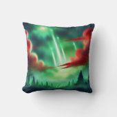 緑の空 クッション (正面)