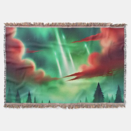 緑の空 スローブランケット (正面)