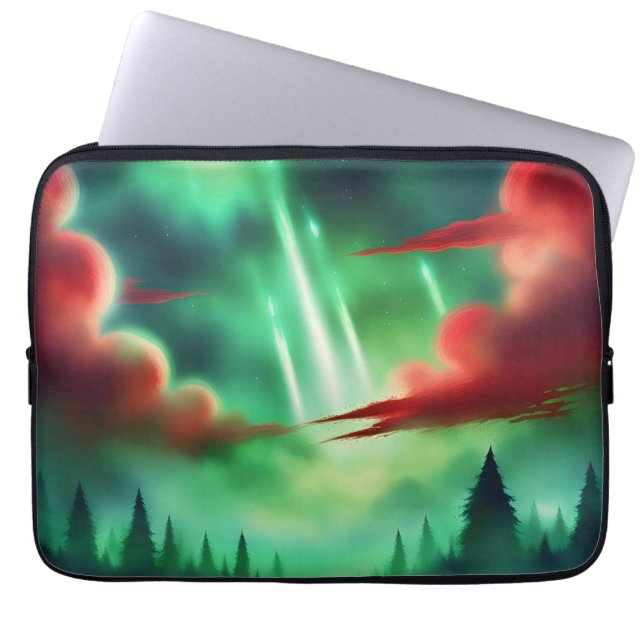 緑の空 ラップトップスリーブ (正面)