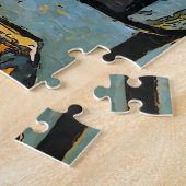 緑の窓、黒猫 ジグソーパズル (側面)