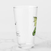 緑の竜：8月の誕生石のペリドット タンブラーグラス (右)