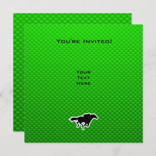 緑の競馬 招待状 (正面/裏面)