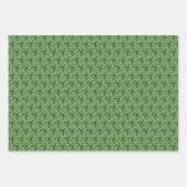 緑の竹のパターン顧客。折り返し紙シート ラッピングペーパーシート (正面)