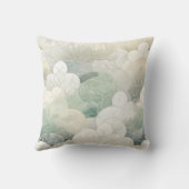 緑の竹の花の静けさ クッション (裏面)