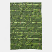 緑の竹林 キッチンタオル (縦)