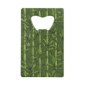 緑の竹林 クレジットカード栓抜き (裏面)