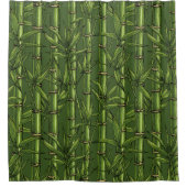 緑の竹林 シャワーカーテン (正面)