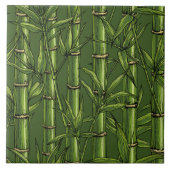 緑の竹林 タイル (正面)