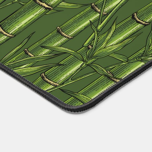 緑の竹林 デスクマット (コーナー)