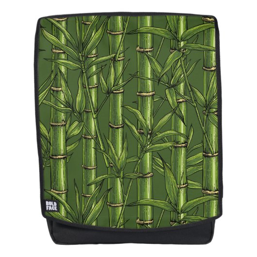 緑の竹林 バックパック (正面)