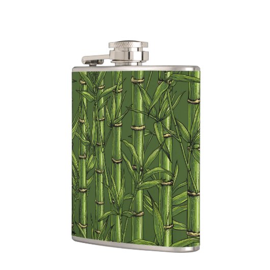 緑の竹林 フラスク (左)