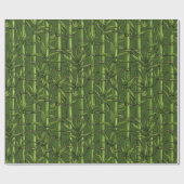 緑の竹林 ラッピングペーパー (フラット)